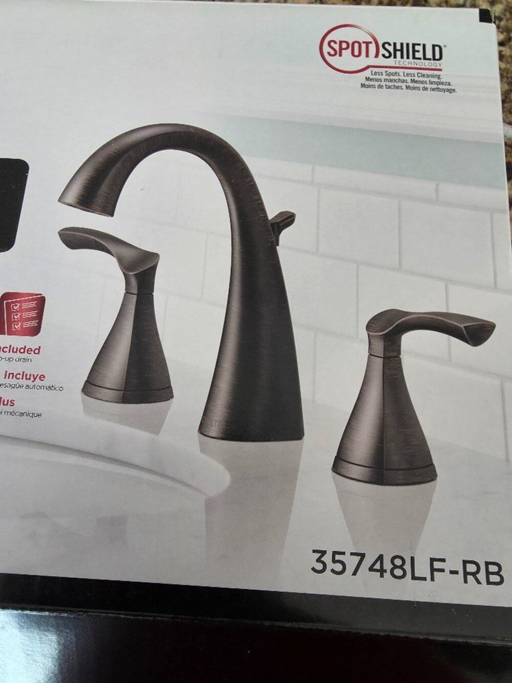 Delta Sandover SpotShield Faucet - Venetian Bronze Finish